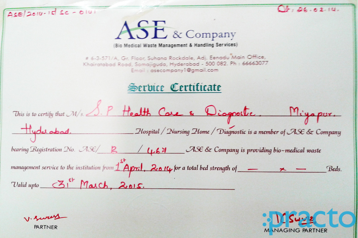 S.P. Health Care & Dignostics Miyapur Hyderabad